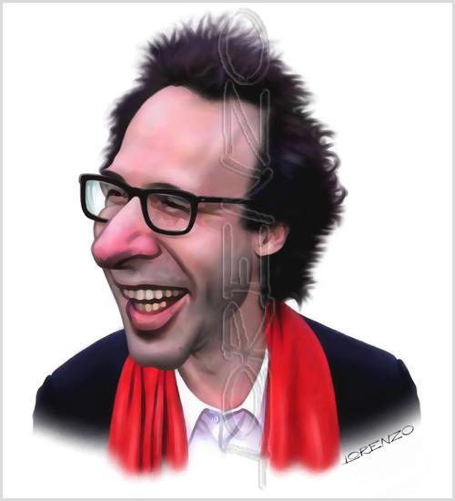 Lorenzo artworks, caricatures, Roberto Benigni