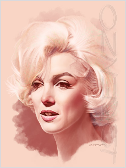 Lorenzo artworks, portraits, Marilyn Monroe