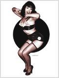 Lorenzo artworks, pin-up art, tribute to Bettie Page