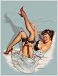 Lorenzo artworks, pin-up art, tribute to Gil Elvgren