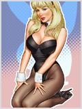 Lorenzo artworks, pin-up art, Model Kay O'Hara